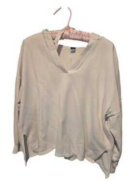 Old Navy Off White/Cream V-Neck Pullover Top, Size Medium